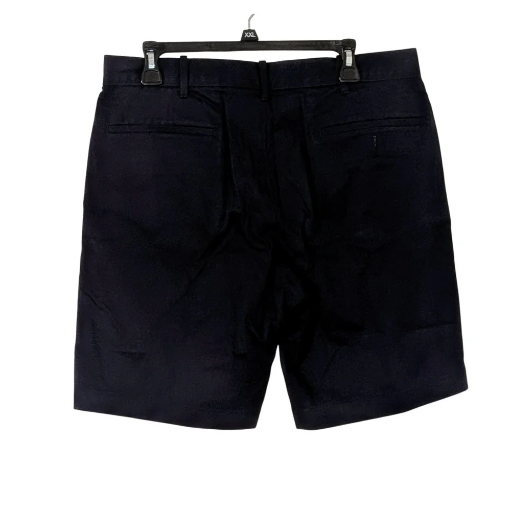 J. Crew Navy Chino Shorts 9 Inch Inseam Size 33 Flat Front NWOT‎ $80